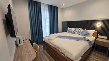 Rideaux occultants, chambres insonorisées, Wi-Fi gratuit