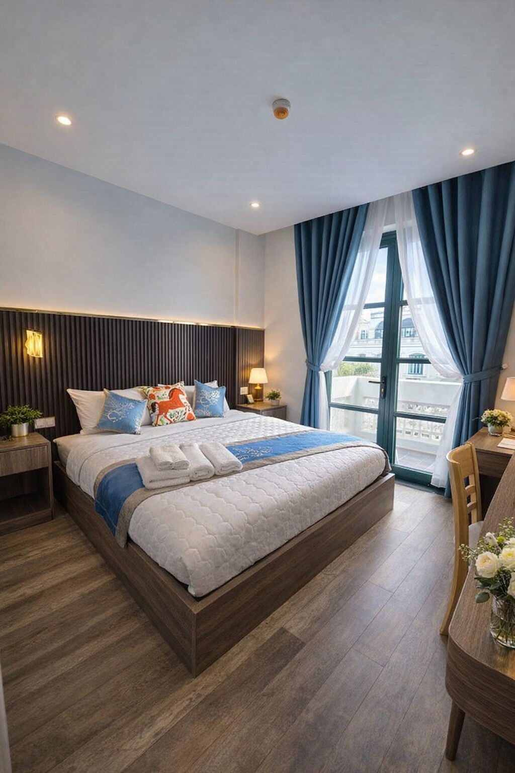 Deluxe Double Room, Balcony, City View | Blackout curtains, soundproofing, free WiFi