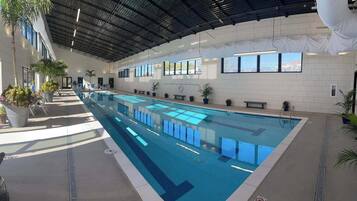 Indoor pool, outdoor pool
