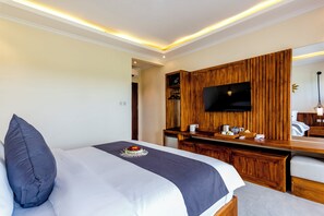 Doppelzimmer, 1 King-Bett, Balkon, Gartenblick