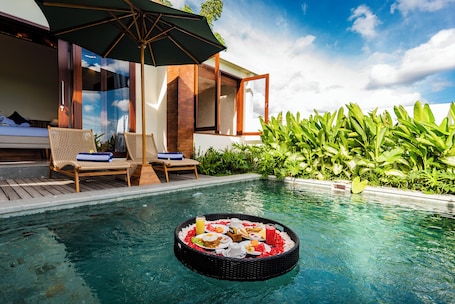 Luxury Suite, 1 King Bed, Private Pool, Garden View | Pool. Svadharma Bali Villa