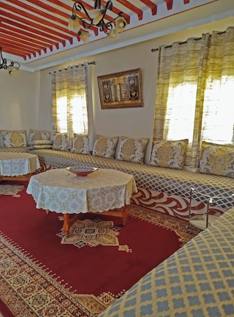 Interior. Modern house Berber village Atlas between Marrakech Agadir and Essaouira