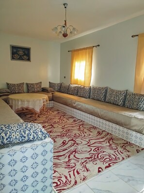 Interior - Modern house Berber village Atlas between Marrakech Agadir and Essaouira (lalla aaziza)