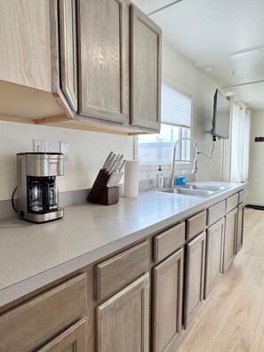 Fridge, microwave, oven, stovetop - Beach Vibes Bungalow at Flathead Lake (Polson)