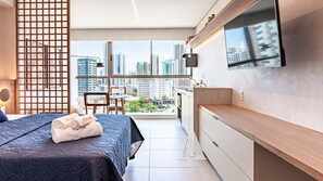 Deluxe Studio | Iron/ironing board, free WiFi - Design e conforto em Boa Viagem - GAM703 (Recife)