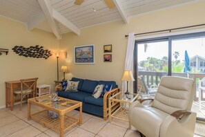 TV, books - NEW! Tiki 344 - 1BR Condo in Family Friendly Complex (South Padre Island)