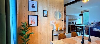 Bright loft-style duplex 6 people Dunkirk