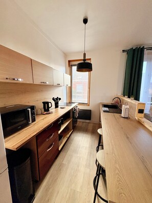 Private kitchen - Bright loft-style duplex 6 people Dunkirk (Coudekerque-Branche)