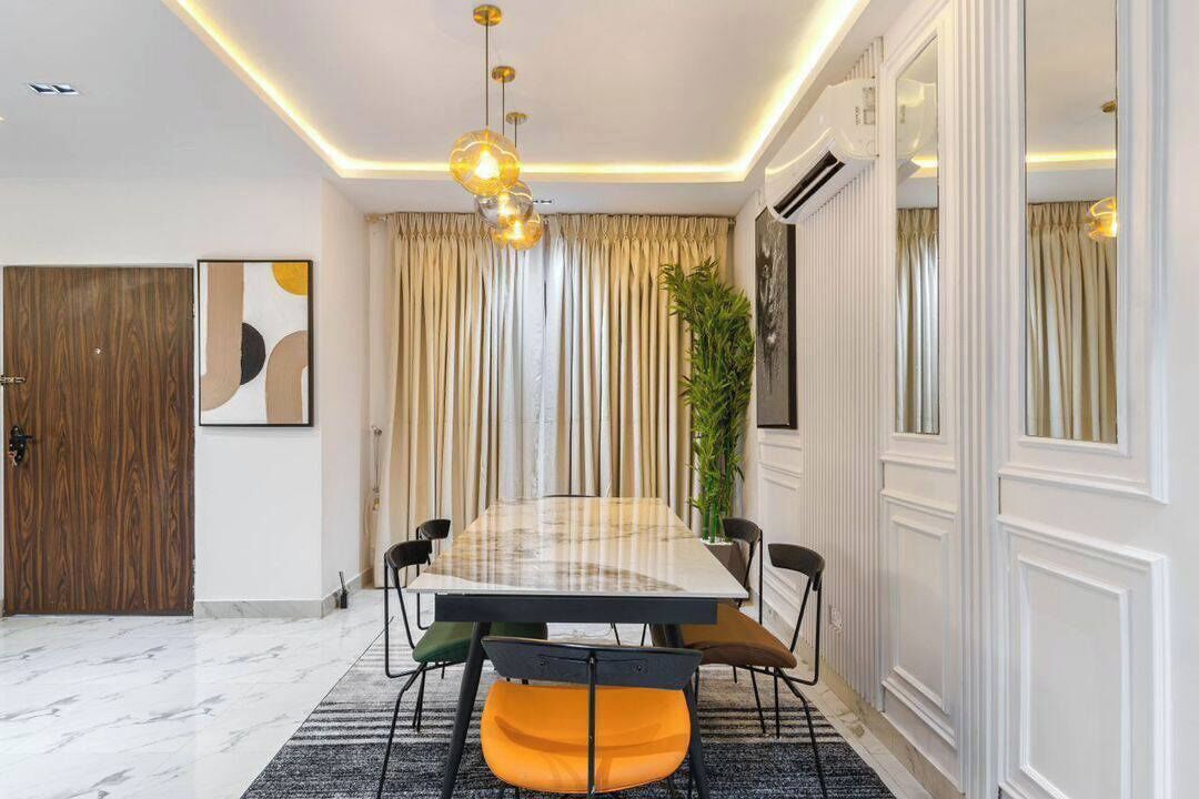 Departamento familiar, balcón, vista a la ciudad | Restaurantes