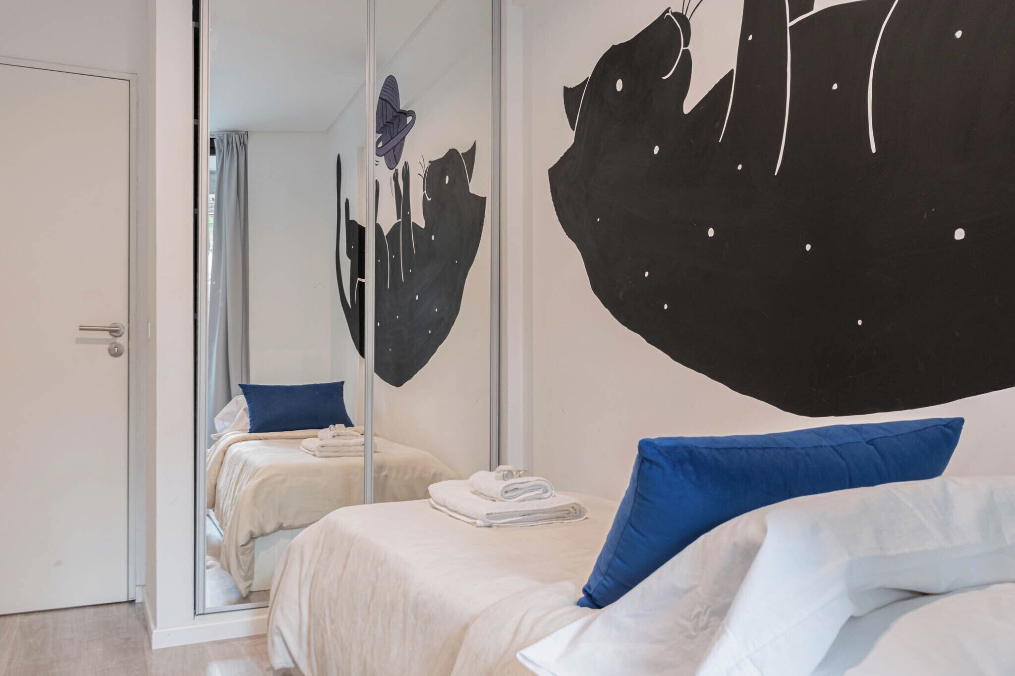 Family Apartment, City View | Desk, laptop workspace, iron/ironing board, free WiFi