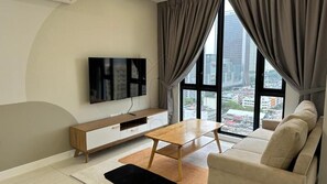 Apartment, City View | Living area | Flat-screen TV - Sentral 108 Home Brickfields Bangsar (Kuala Lumpur)