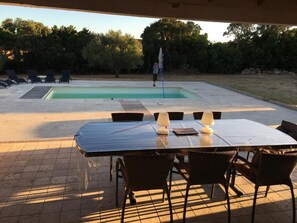 Outdoor dining - Vacation Home Pianottolli South Corsica (Figari)