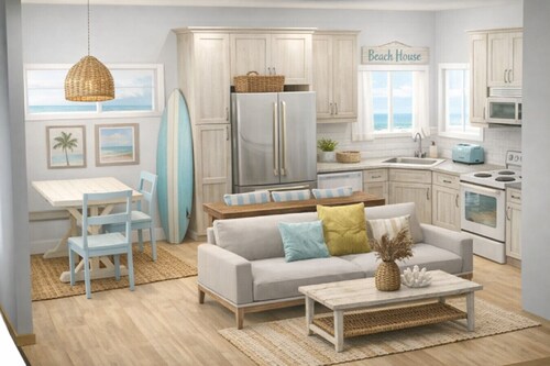 Coastal Charm: 2 Bed/1.5 Bath Lakeside Cottage!