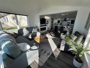 Smart TV y chimenea