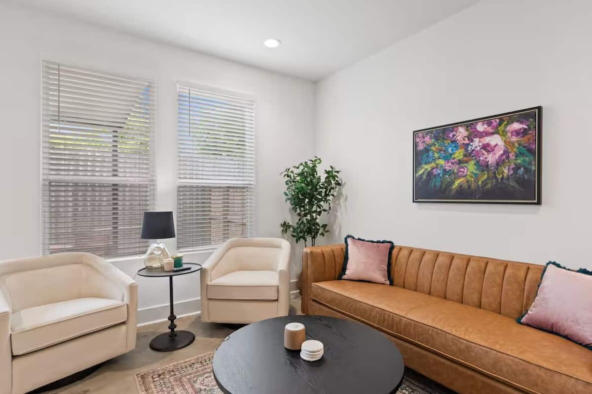 Maison mitoyenne Luxe, 2 chambres | Coin séjour