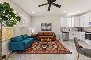 Luxury Townhome | Living area - C'est Bon House (Lafayette)