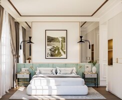 Caja de seguridad en la habitación y cortinas blackout 