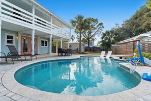 Pool - Blue Tide House & Coral Cottage Family Compound on Canal & 1/2 mile to the beach (St. Augustine)