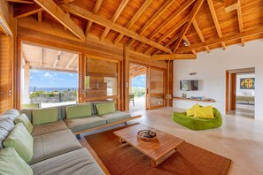 Smart TV - Ocean View Villa Siesta in Sabadeco, Private Pool, 3 Bedrooms (Kralendijk)