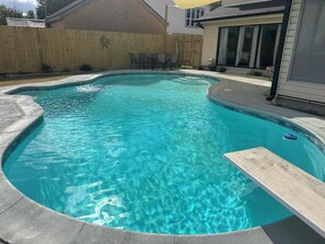 Outdoor pool - Entire 4 bedroom home with private pool and backyard. (Houston)