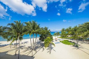 Sun loungers, beach towels