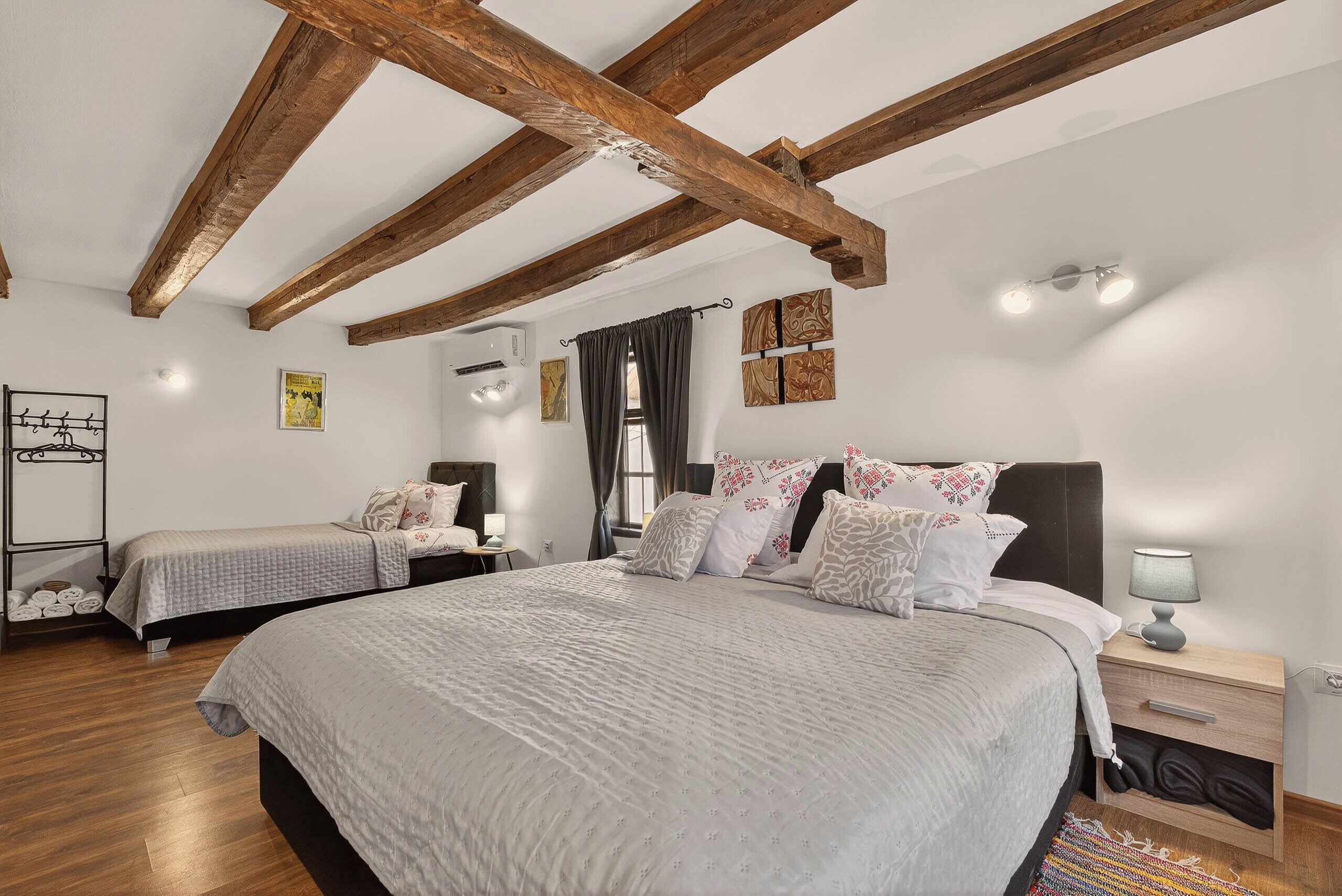 2 bedrooms, iron/ironing board, travel crib, free WiFi