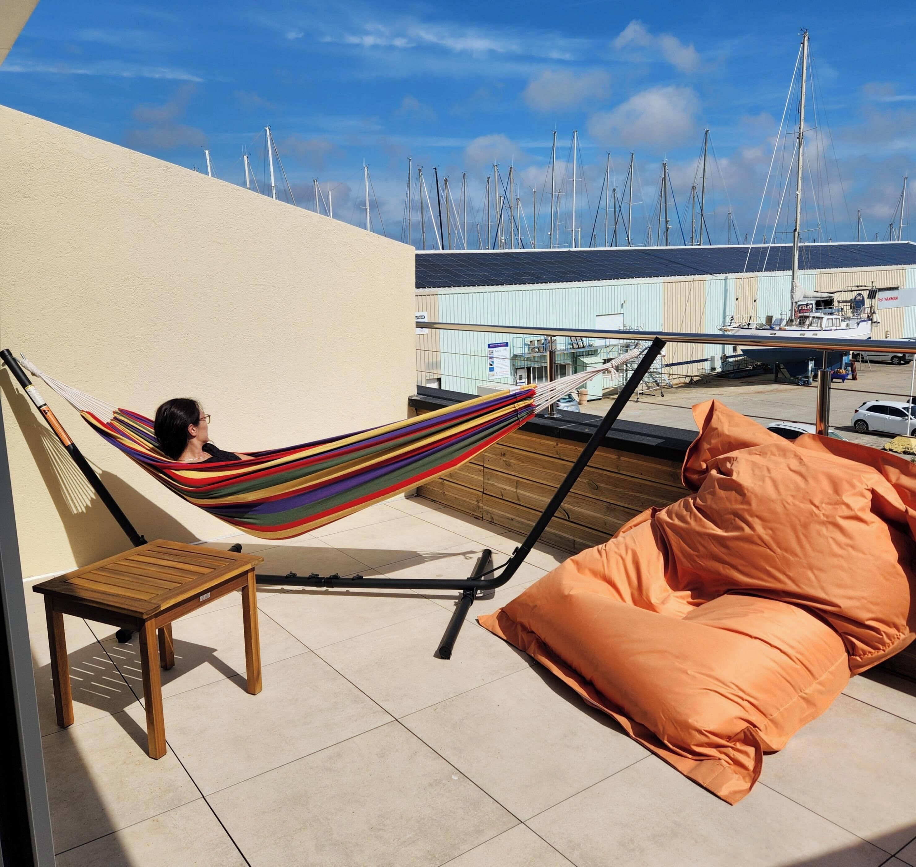 Deluxe Double Room, Marina View | Terrace/patio