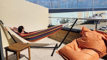 Deluxe Double Room, Marina View | Terrace/patio