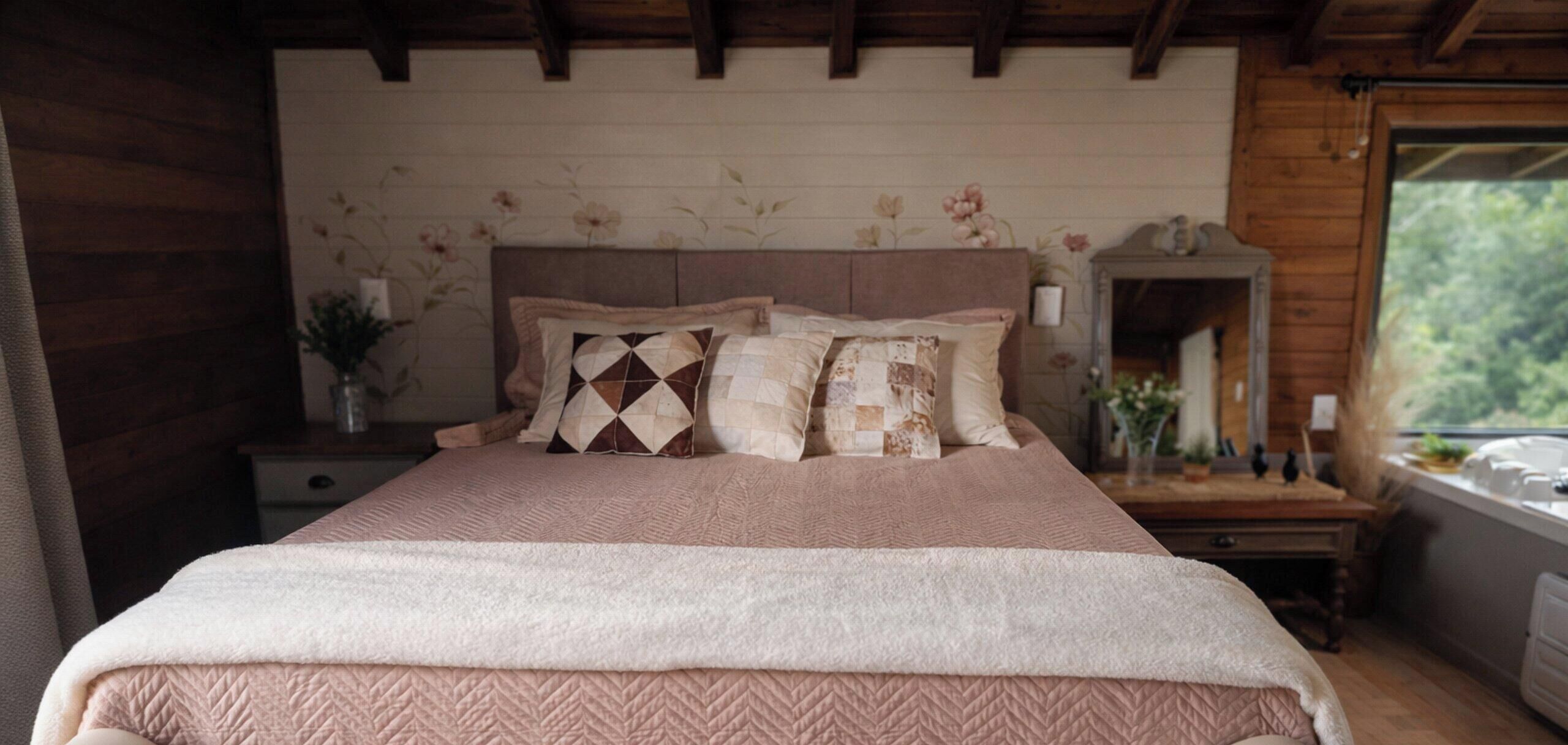 Chalet | Literie de qualité, décor unique, ameublement unique