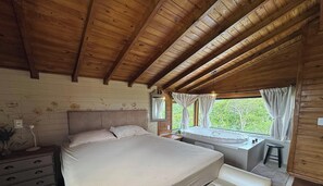 Chalet Deluxe, bain à remous, vue montagne