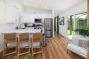Fridge, microwave, oven, stovetop - Modern Coastal Duo w Game Room & Outdoor Dining (San Diego)