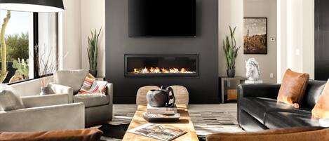 Smart TV, fireplace, offices