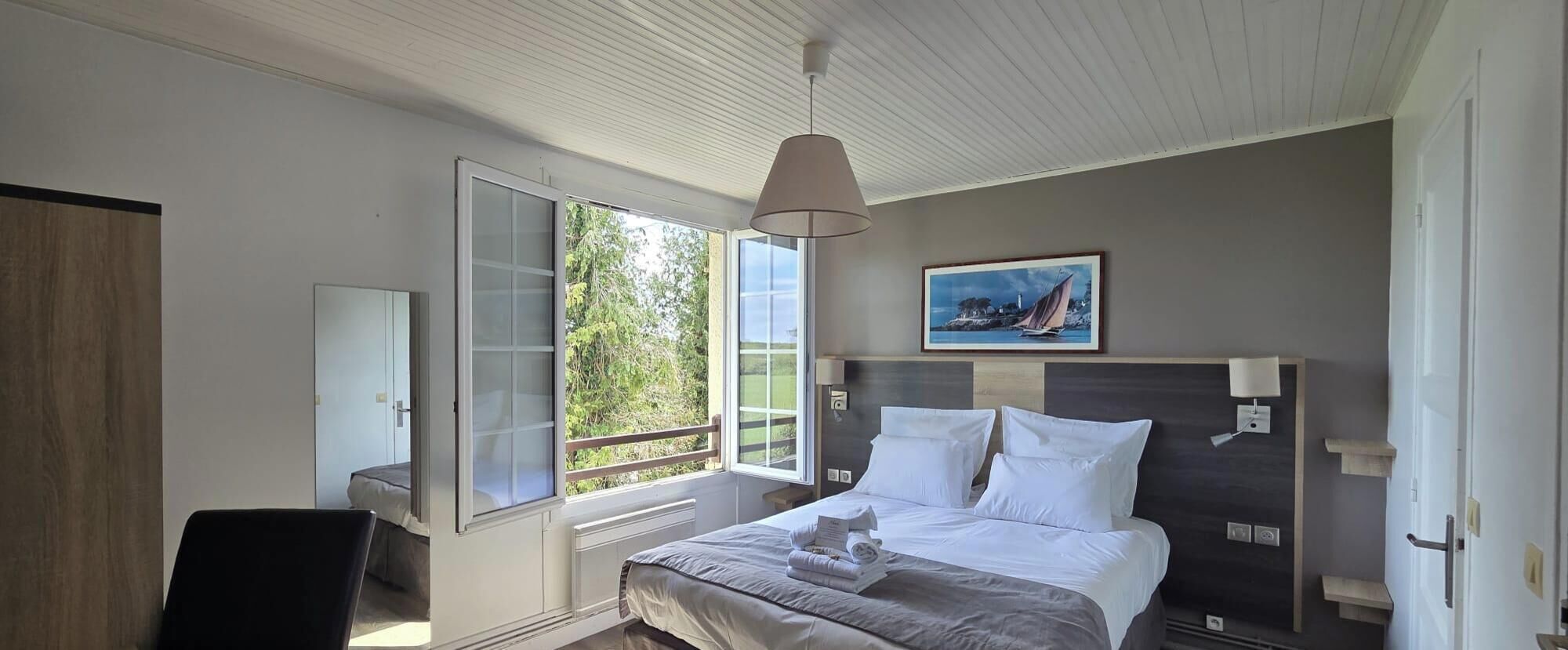 Klassieke tweepersoonskamer, uitzicht op tuin | Gratis wifi