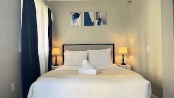 2 bedrooms, iron/ironing board, travel crib, free WiFi