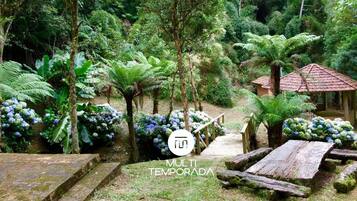 Casa de campo família, vista para a montanha | Vista para o jardim