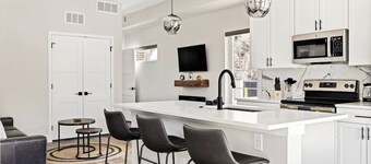 Golden Sanctuary | Luxe Apt | 1 Block From Main St