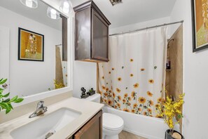 Secador de pelo, toallas, jabón y papel higiénico