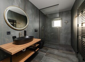 Shower, hair dryer, towels - Apartments Villa Wood - Two Bedroom Apartment with terrace and pool view ( W2 ) (Graberje Ivanicko)