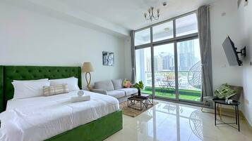 Appartement, vue ville | Fer et planche à repasser, Wi-Fi gratuit