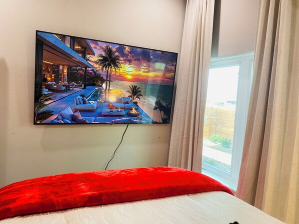 1 habitación, tabla de planchar con plancha, wifi y ropa de cama 