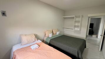 Blackout curtains, iron/ironing board, free WiFi