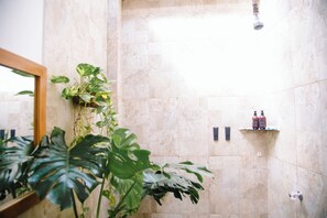 Classic Triple Room | Bathroom | Shower, towels, soap, toilet paper