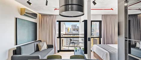 Departamento Confort, balcón | Cortinas blackout, tabla de planchar con plancha y wifi gratis