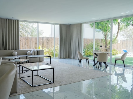 Interior. Luxury Pool Villa with a beautiful mountain view