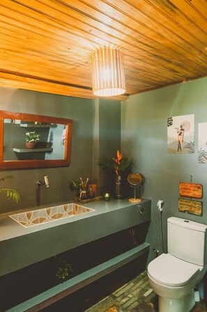 Apartamento, varanda, vista para o mar | Banheiro