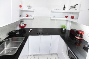 Fridge, microwave, stovetop, coffee/tea maker - Historic and Stylish Apt at Calle Fortaleza! (San Juan)