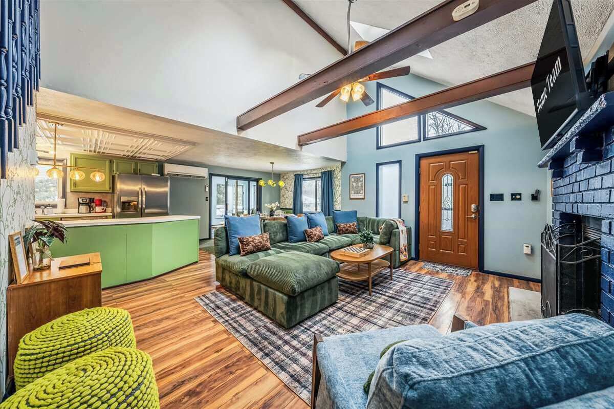 TV, fireplace, table football, offices