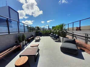 Basic Studio | Terrace/patio - Flat Cabo Branco Aurea 409 50m do mar (João Pessoa)