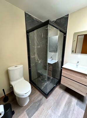 Sèche-cheveux, serviettes fournies, papier toilette