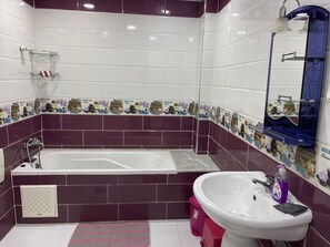 Towels, soap, toilet paper